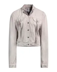 オフホワイト レディース アウター ジャケット・ブルゾン OFFWHITE デニムブルゾン Light Gray グレーのサムネイル