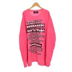 ディースクエアード DSQUARED2 19SS スウェット トレーナー オーバーサイズ プリント XS ピンク S75GU0200 ☆AA★のサムネイル
