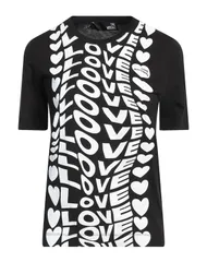 ラブ モスキーノ レディース トップス Tシャツ LOVE MOSCHINO Ｔシャツ Black ブラックのサムネイル