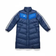 アディダス ロングダウンジャケット ネイビー 105