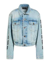 バレンシアガ レディース アウター ジャケット・ブルゾン BALENCIAGA デニムブルゾン Blue ブルーのサムネイル