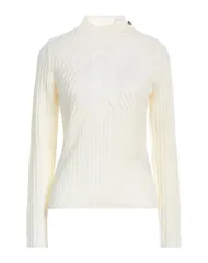 リュージョー レディース アウター ニット・セーター LIU JO タートルネック Off White オフホワイトのサムネイル