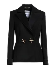 モスキーノ レディース アウター ジャケット・ブルゾン MOSCHINO テーラードジャケット Black ブラックのサムネイル