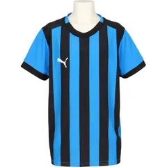 サイズ160cm、PUMA(プーマ) teamLIGA26 ストライプ ゲームシャツ JR サッカー ウェア ゲームシャツ 707345