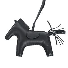 新品・G刻印 エルメス ロデオチャーム PM ノワール ソーブラック