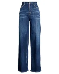 ディースクエアード レディース ボトムス デニムパンツ DSQUARED2 フレア＆ワイドレッグ Blue ブルー