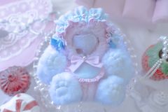 Milky Strawberry Macaron】おすわりぬい服 16cm - メルカリ