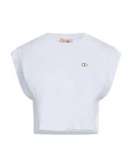 ツインセット レディース トップス Tシャツ TWINSET クロップ トップス White ホワイトのサムネイル
