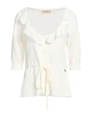 ツインセット レディース アウター カーディガン TWINSET カーディガン White ホワイトのサムネイル