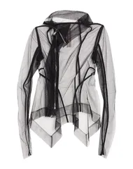 リックオウエンス レディース アウター コート RICK OWENS ピーコート＆ダブルブレスト Black ブラックのサムネイル