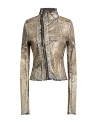 リックオウエンス レディース アウター ジャケット・ブルゾン RICK OWENS デニムブルゾン Platinumのサムネイル