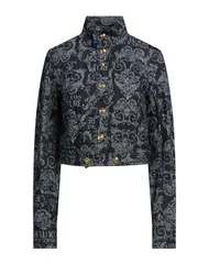 ヴェルサーチ レディース アウター ジャケット・ブルゾン VERSACE JEANS COUTURE デニムブルゾン Blue ブルーのサムネイル