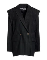 ヴェルサーチ レディース アウター ジャケット・ブルゾン VERSACE JEANS COUTURE テーラードジャケット Black ブラックのサムネイル
