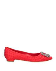 マノロ ブラニク レディース シューズ パンプス MANOLO BLAHNIK バレリーナ Red レッド