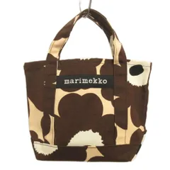 マリメッコ marimekko Pieni Unikko Seidi ウニッコ トートバッグ キャンバス ブラウン系