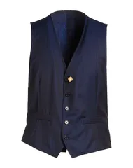 ラルディーニ メンズ トップス ベスト LARDINI ジレ Navy ネイビー