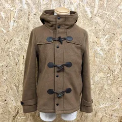 【中古】[印象BC] HARE ハレ メンズ L ブラウン系 ウール×ポリ×ナイロン×その他 ダッフルコート パーカー 裏地付き ボタン×ジップ留め 無地 長袖のサムネイル
