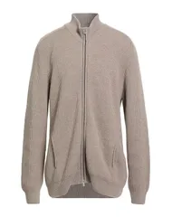 グランサッソ メンズ アウター カーディガン GRAN SASSO ファスナー付きニット Beige ベージュのサムネイル