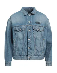 マルセロバーロン メンズ アウター ジャケット・ブルゾン MARCELO BURLON デニムブルゾン Blue ブルーのサムネイル