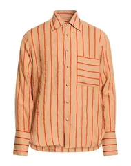 サンドロ メンズ トップス シャツ SANDRO リネンシャツ Camel キャメルのサムネイル