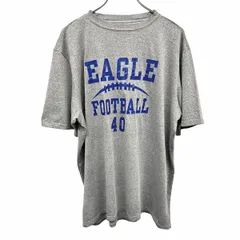 【中古】[印象AB] XDM Tシャツ / カットソー メンズ ヘザーグレー 輸入古着 フットボール 英字 文字 半袖 ショートスリーブ クルーネック 丸首