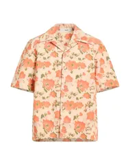 エスエフアール メンズ トップス シャツ SFR 柄入りシャツ Orange オレンジ