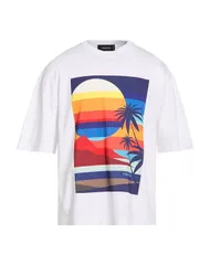ディースクエアード メンズ トップス Tシャツ DSQUARED2 Ｔシャツ White ホワイト