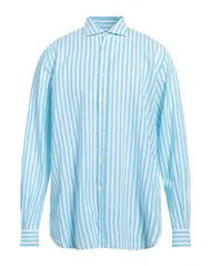 ボリオリ メンズ トップス シャツ BOGLIOLI ストライプ柄シャツ Turquoise Blue ブルーのサムネイル