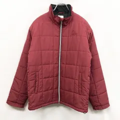 【中古】[印象AB] HEAD ヘッド ジャケット / ブルゾン メンズ M レッド系 赤系 ポリ100% 内ポケット×１ 中綿 ジップアップ ロゴ刺繍 裾に調節ゴム ハイネック 長袖のサムネイル