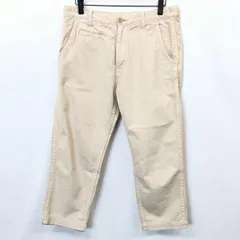 【中古】[印象B] JOURNAL STANDARD ジャーナルスタンダード チノパンツ メンズ S ライトペールオレンジ系 ベージュ系 綿100% ジップフライ クロップド テーパード 無地のサムネイル