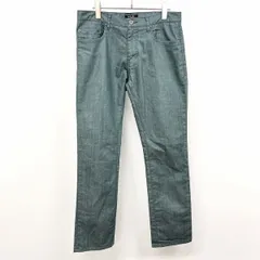 【中古】[印象AB] MICHEL KLEIN HOMME ミッシェルクランオム パンツ / ジーンズ / ジーパン メンズ 50 杢グリーン 綿×ポリ 無地 ジップフライ 若干薄手 デニム ストレートのサムネイル