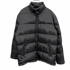 【中古】[印象AB] NEWYORKER ニューヨーカー ダウンジャケット レディース L ブラック 黒 ポリ100%(ダウン80%+フェザー20%) ジップポケット 内ポケット×１ 袖口にベルクロ ハイネック 長袖 無地 フルジップのサムネイル