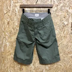 【中古】[印象B] ロペピクニック ROPE' PICNIC 薄手 ロールアップショーツ ショートパンツ ハーフパンツ 2タック 綿100% 36 グリーンカーキ系 レディース