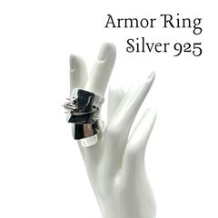 y2k 00s アーマーリング シルバー925 silver925パンク 指輪 - メルカリ