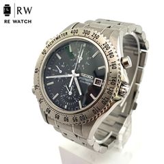 SEIKO SNA411P1 パイロット アラーム クロノグラフ 200m - メルカリ