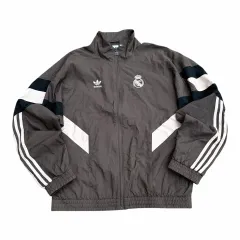 アディダス X レアルマドリード 24-25 新モデル チャコールグレー ウィンドブレーカー
