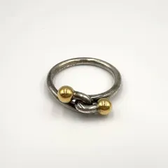 TIFFANY & Co. ノット SV925×K18YG イエローゴールド×シルバー 指輪