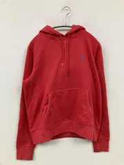 Polo Ralph Lauren ポロラルフローレン パーカー S レッド コットン 裏起毛 無地 ワンポイント ブランドロゴ プルオーバー 長袖