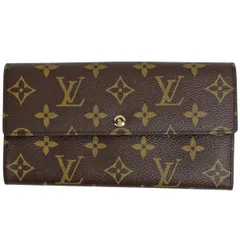 ルイ・ヴィトン Louis Vuitton ポシェット ポルト モネ クレディ 二つ折り 長財布 モノグラム ブラウン M61725 レディース 【中古】