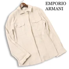 EMPORIO ARMANI エンポリオ アルマーニ 春夏★ リネン サファリ ジャケット イタリア製 Sz.F レディースのサムネイル