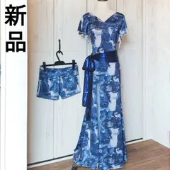 ★新品★ベリーダンス衣装ドレス　ワンピース練習着セットアップ　レッスン着ウェア　ヒップスカーフ