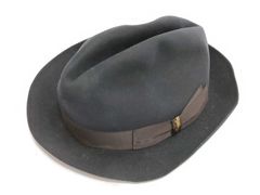 希少 Borsalino ボルサリーノ 高級 牛革 中折れハット 日本製 - メルカリ