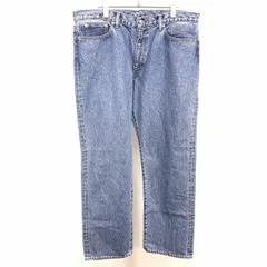 【中古】[印象A] MISTER GENTLE MAN ミスタージェントルマン パンツ / ジーンズ / ジーパン メンズ 40 青 綿100% ロゴパッチ デニム 僅かにテーパード ジップフライのサムネイル