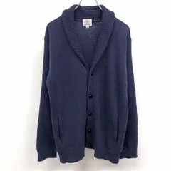 古着 ビューティーアンドユース BEAUTY＆YOUTH UNITED ARROWS ニット ショールカラーカーディガン 長袖 毛×ナイロン M 紺 メンズ(レディース？)