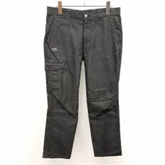 【中古】[印象AB] TIGORA ティゴラ パンツ メンズ 79 ヘザーグレー 綿×ポリ ウエストの内側に滑り止め 膝が立体裁断 ゴルフ ヘリンボーン 若干テーパード ロゴ刺繍 Dリング付き ジップフライ ロングのサムネイル