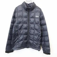 【中古】[印象A] RealBvoice リアルビーボイス ブルゾン / ジャケット レディース S ネイビー 紺 ナイロン100% 裾に調節ゴム ロゴ刺繍 薄手 中綿 ダブルジップ メッシュポケット 長袖のサムネイル