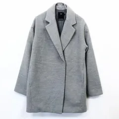 【中古】[印象AB] AZUL by moussy アズールバイマウジー レディース S ヘザーグレー チェスターコート フライフロント スナップボタン 無地 裏地付き 長袖のサムネイル