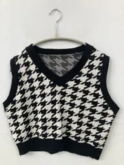 ベスト ブラック その他総柄