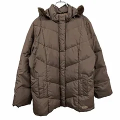 【中古】[印象AB] McGREGOR マックレガー ダウンパーカー / ダウンジャケット / ハーフコート レディース L ブラウン ポリ100%(ダウン80%＋フェザー20%) フライフロント ジップアップ 内ポケット無し ハイネック フード脱着可 長袖のサムネイル