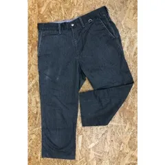 【中古】[印象BC] RAGEBLUE レイジブルー メンズ Mサイズ グレー 灰色 クロップドパンツ アジャスターベルト Dリング D環 シンチバック ジップフライ Mのサムネイル